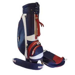 Blue & Red Leather Golf Bag