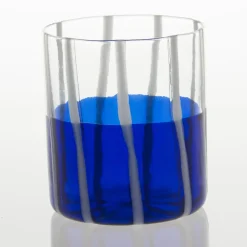Blue & Transparent Mezzo & Mezzo Glass
