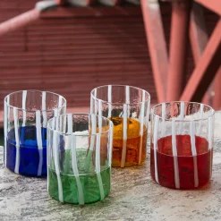 Blue & Transparent Mezzo & Mezzo Glass