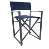 Blue Aluminum Director Armchair
