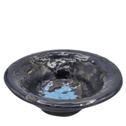 Blue and Black Centerpiece