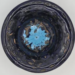 Blue and Black Centerpiece