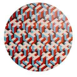 Blue and Red Human Fabric Wall Décor