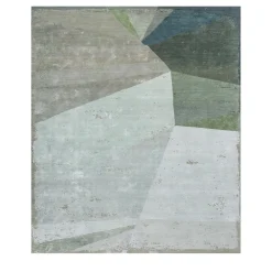 Blue Blush & Mineral Shadow Hand-Knotted Rug