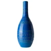 Blue bottle Vase by Aldo Londi