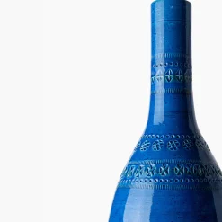 Blue bottle Vase by Aldo Londi