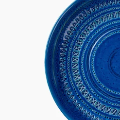 Blue Centerpiece plate by Aldo Londi