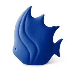 Blue Ceramic Tropical Fish Figurine