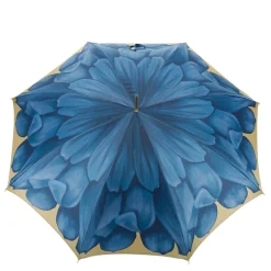 Blue Dahlia umbrella with Acetate Handle