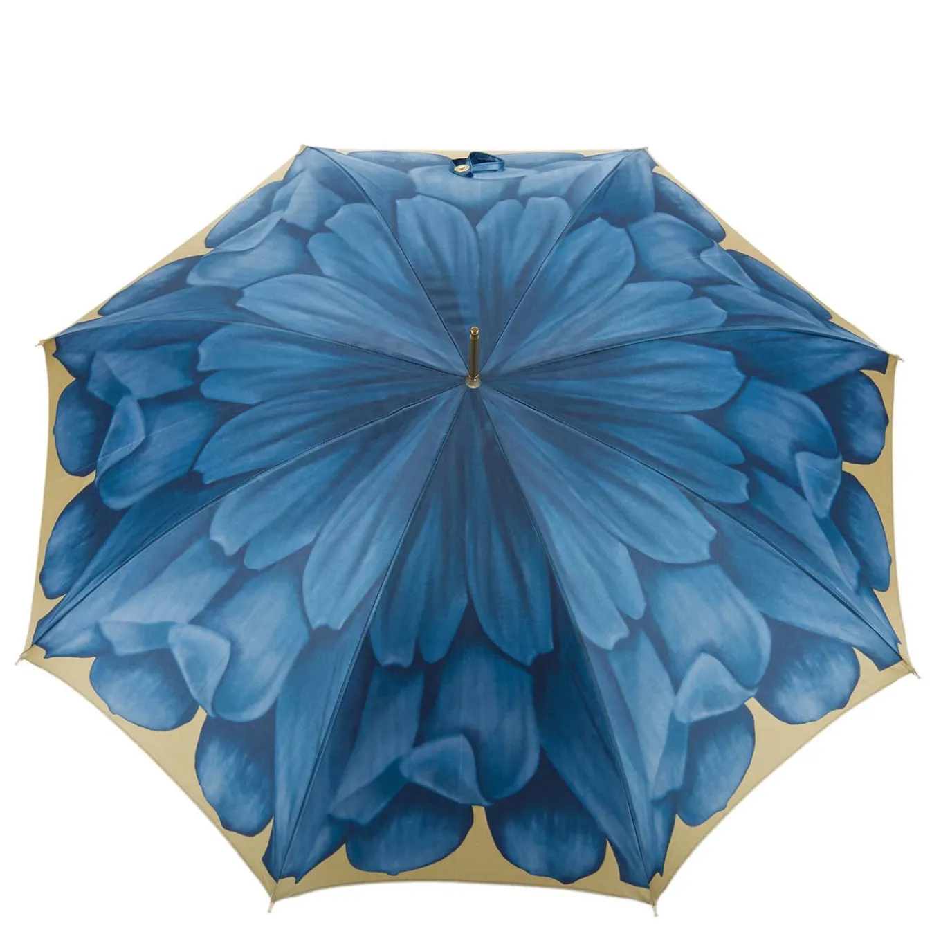 Blue Dahlia umbrella with Acetate Handle