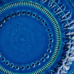 Blue Decorative Plate by Aldo Londi