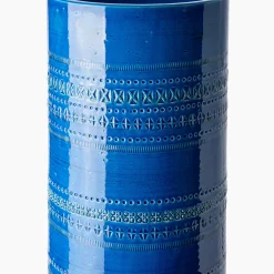 Blue Decorative Vase and Umbrella Stand by Aldo Londi