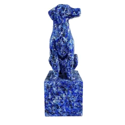 Blue Dog Sculptur