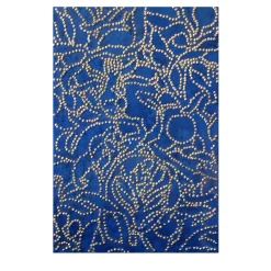Blue Floral Deco-CK2 Wood Panel