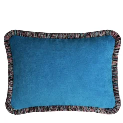 Blue Happy Pillow