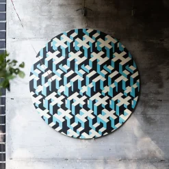 Blue Human Fabric Wall Décor