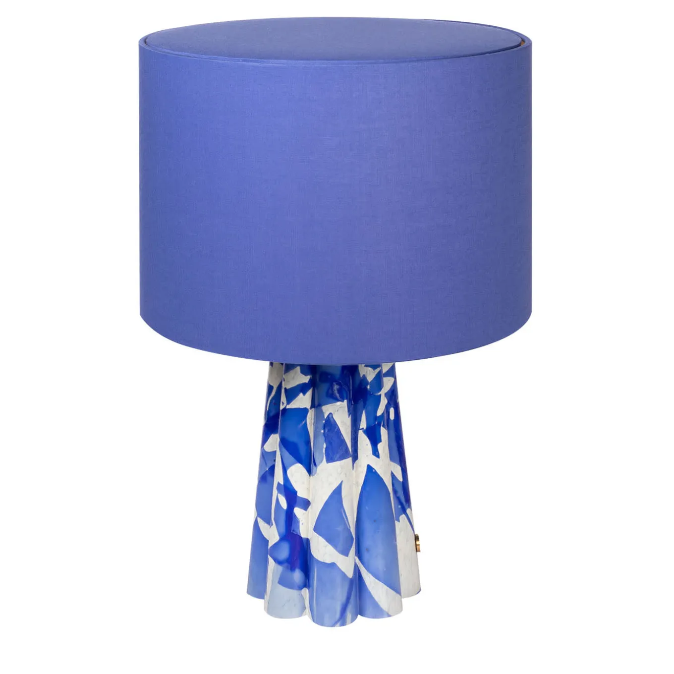 Blue Murano Glass Bucket Lamp