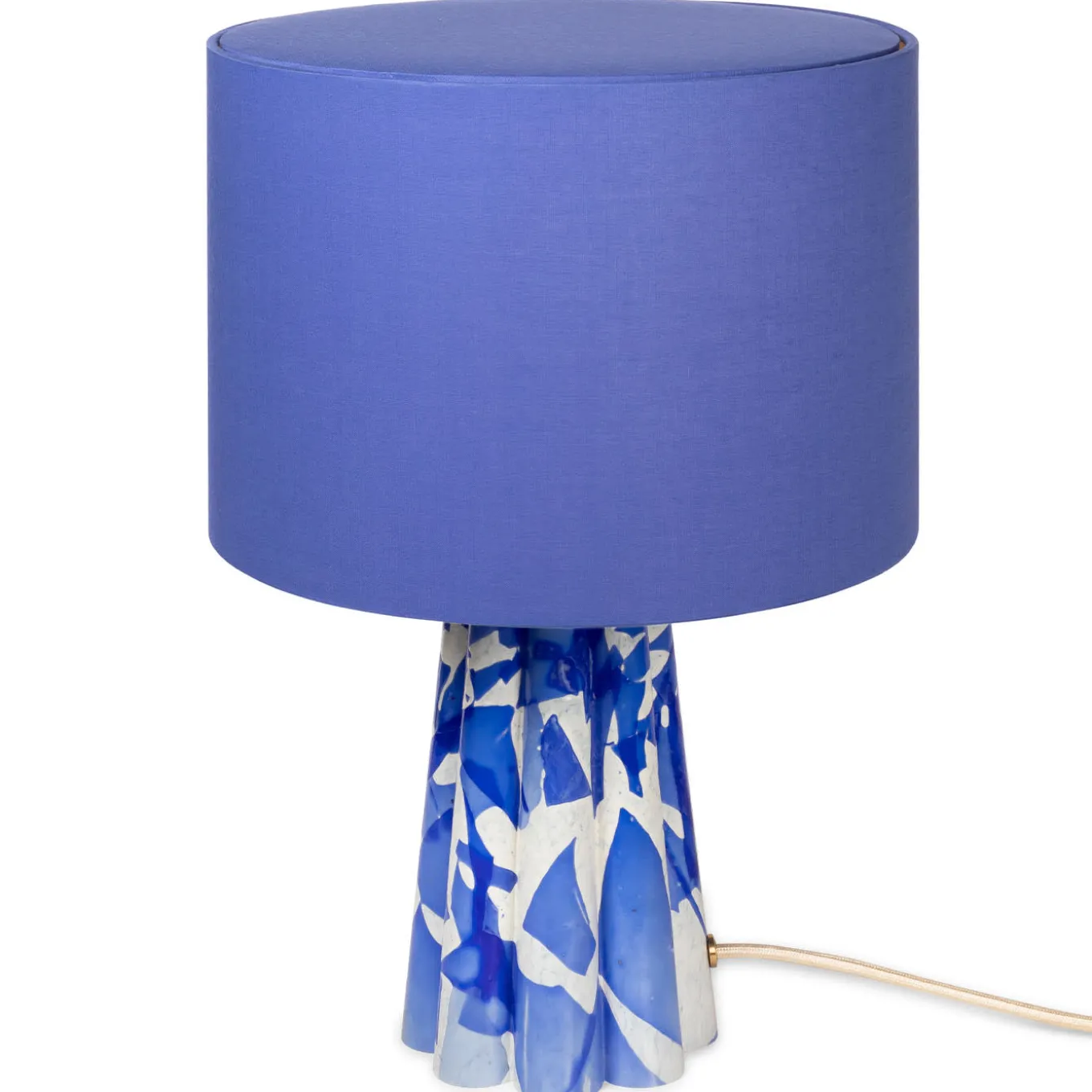 Blue Murano Glass Bucket Lamp