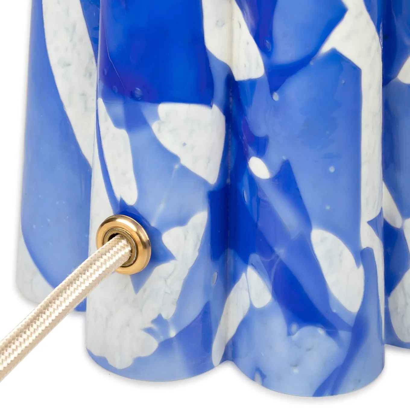 Blue Murano Glass Bucket Lamp