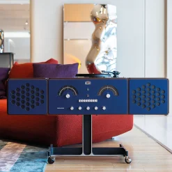 Blue Radiofonografo RR226 by Achille and Pier Giacomo Castiglioni