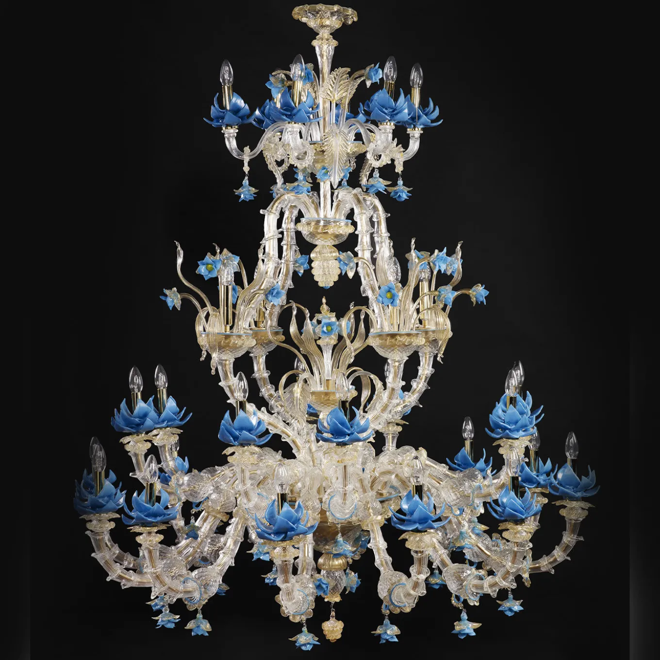 Blue Rezzonico Chandelier