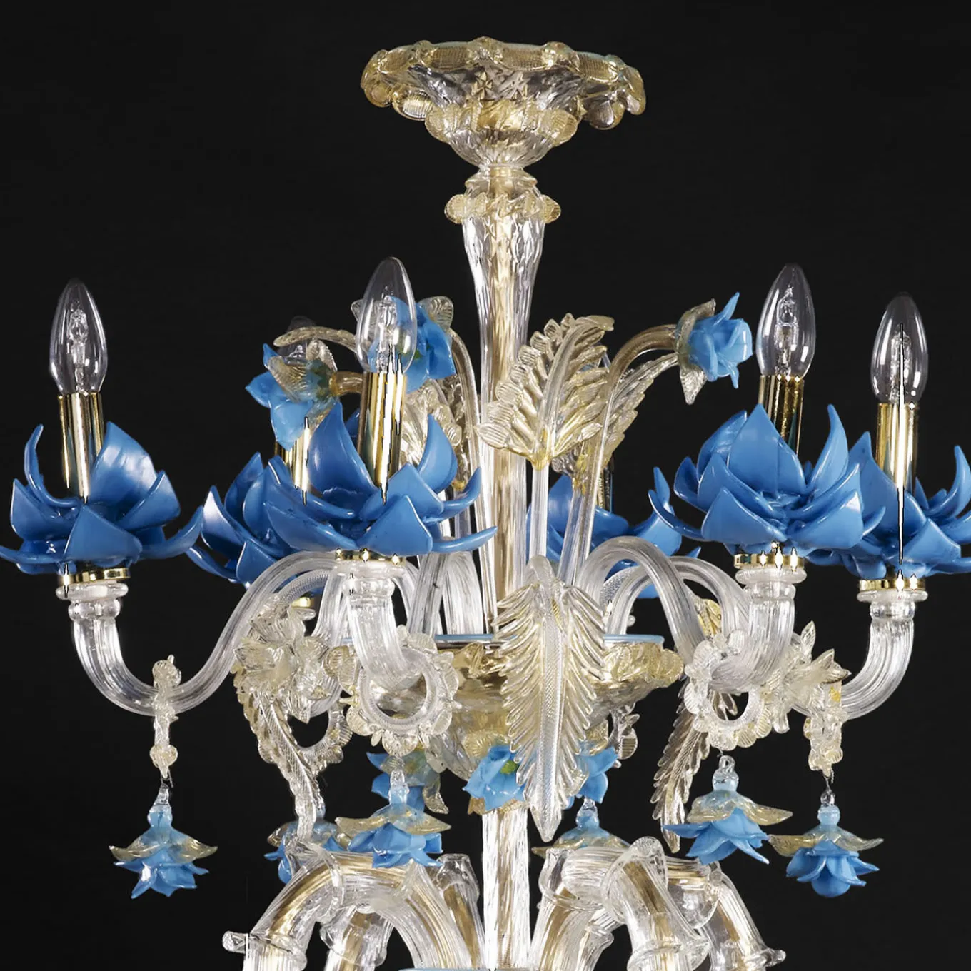 Blue Rezzonico Chandelier