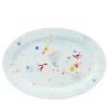 Blue Seabed Large Oval Plate