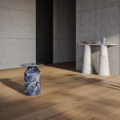 Blue Sodalite marble Totem by Karen Chekerdjian