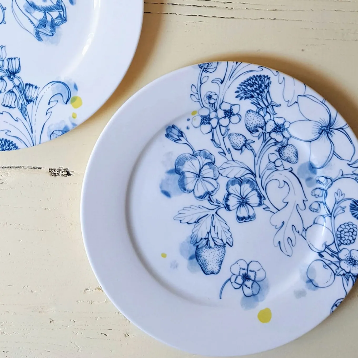Blue Summer dinner plate #2