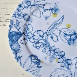 Blue Summer dinner plate #1
