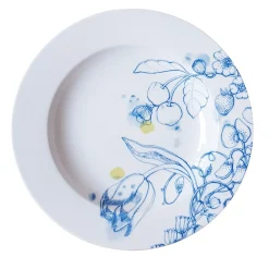 Blue Summer soup plate #1