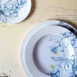 Blue Summer soup plate #1