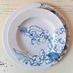 Blue Summer soup plate #2