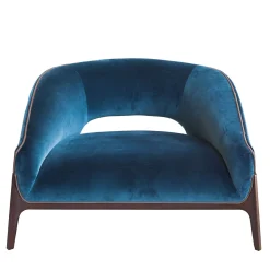 Blue Velvet Lounge Chair