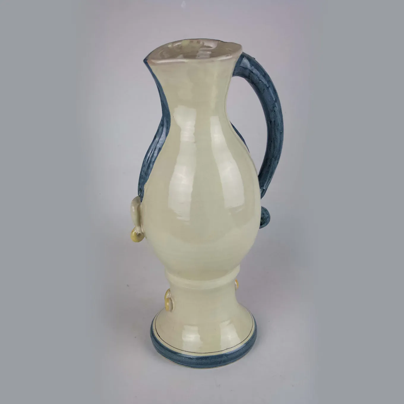 Blue-Haired Woman Ceramic Jug