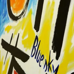 Bluesky Acrylic on Canvas Painting by Antonio Minopoli