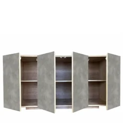 Boccadarno Otto 4-Door Gray Sideboard by Meccani Studio