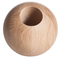 Boccia Oak Wood Sphere Wine Holder