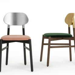 Bokken Silver and Antiqued Pink Chair by Bellavista & Piccini