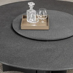 Bolgheri Round Stone Outdoor Dining Table