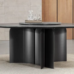 Bolgheri Round Stone Outdoor Dining Table