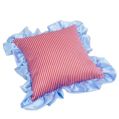 Bon Bon Red And Light Blue Recycled Polyester Pillow