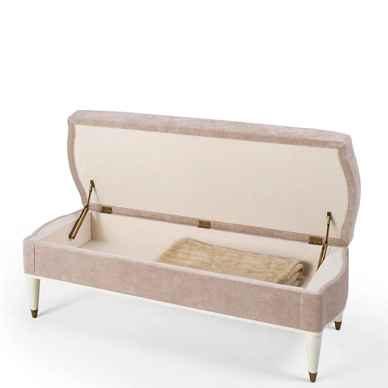 Bonton Cotton Velvet Upholstery Bench