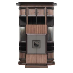 Bookcase with Bar Cabinet