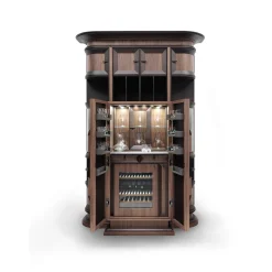Bookcase with Bar Cabinet