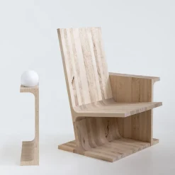 Bookroom Wood Armchair by Gio Tirotto