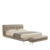 Borg 905 Beige Leather Bed & Bench