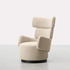 Boris Beige Armchair by Dainelli Studio