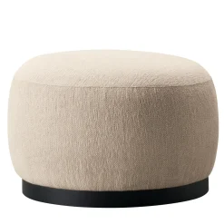 Boris Beige Pouf by Dainelli Studio