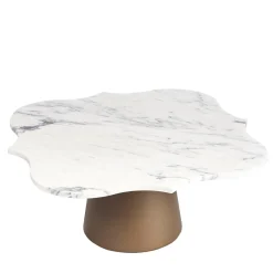 Borromeo 90 White Coffee Table by Salvatore Spataro